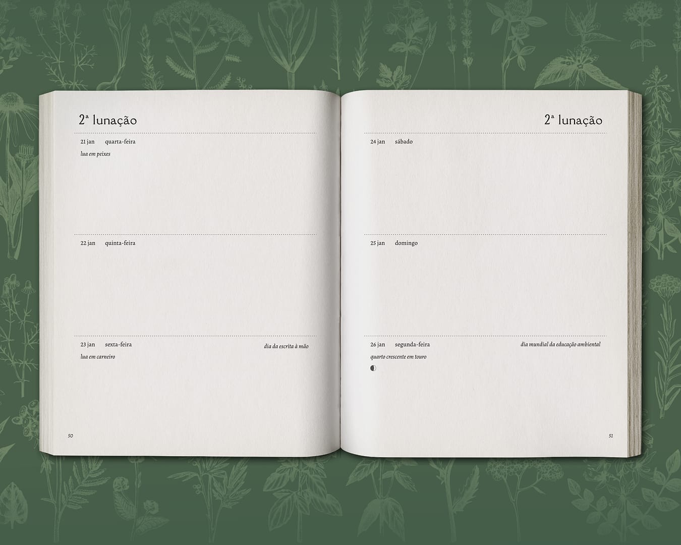 PRÉ - VENDA Agenda Crescente Fértil 2026 - agenda lunar herbal para o mundo mais bonito que podemos imaginar - Image 3