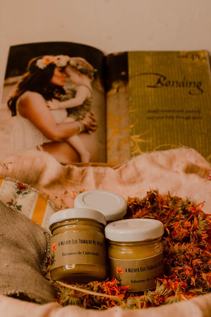 Bálsamo de calêndula para amamentação